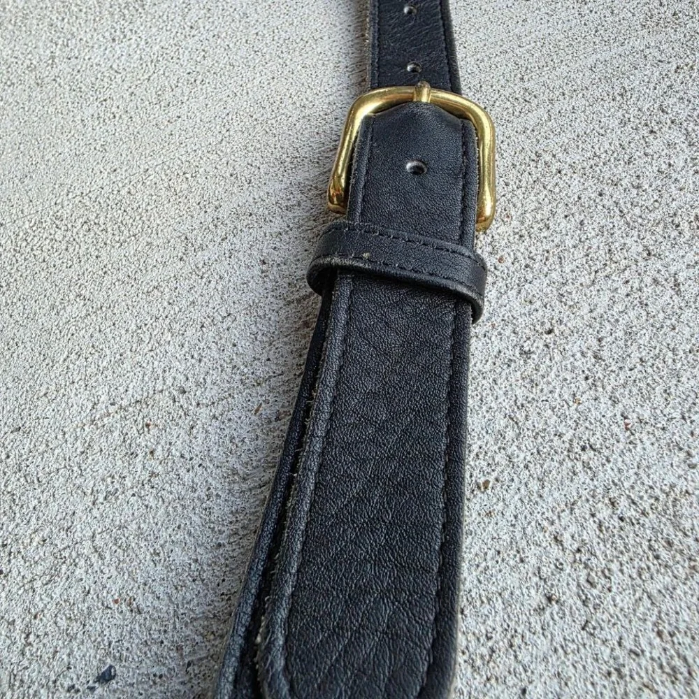 Vintage Coach 5265 Black Leather Briefcase Messenger Bag – Made in USA, 1995